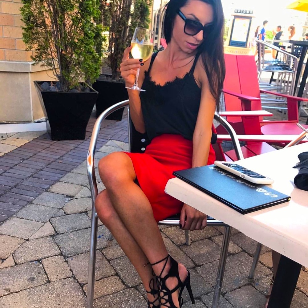 WOW COUTURE Red set Pencil Skirt and Fairy Tail Top